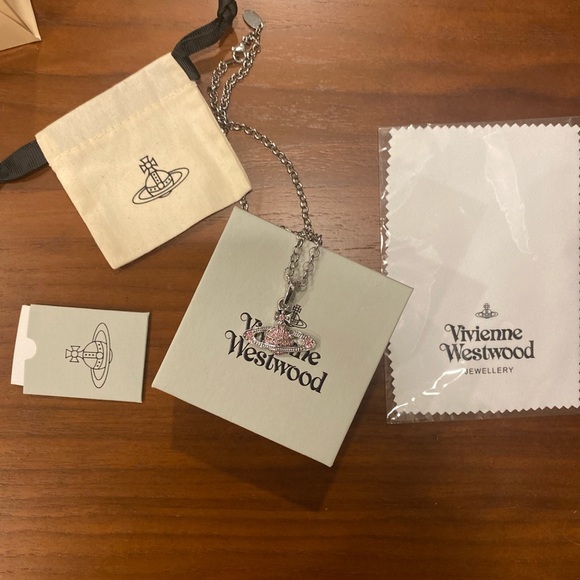 Vivienne Westwood Accessories - Vivienne Westwood necklace (pink orbit) authentic